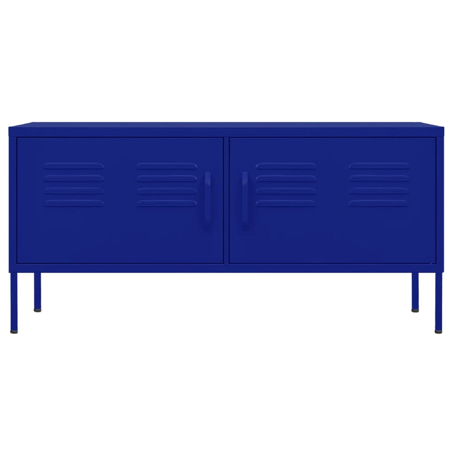 Tv-meubel 105x35x50 cm staal marineblauw Marineblauw