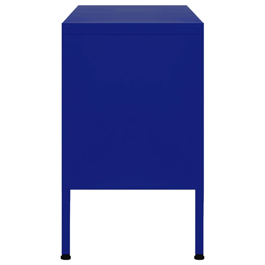 Tv-meubel 105x35x50 cm staal marineblauw Marineblauw