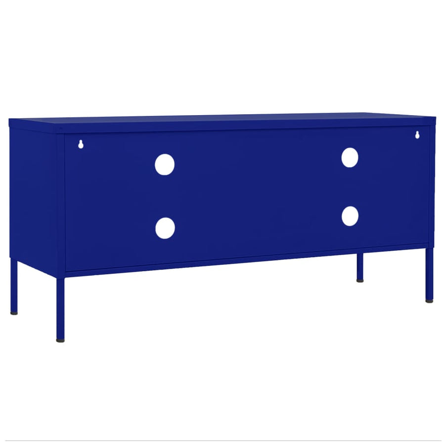 Tv-meubel 105x35x50 cm staal marineblauw Marineblauw