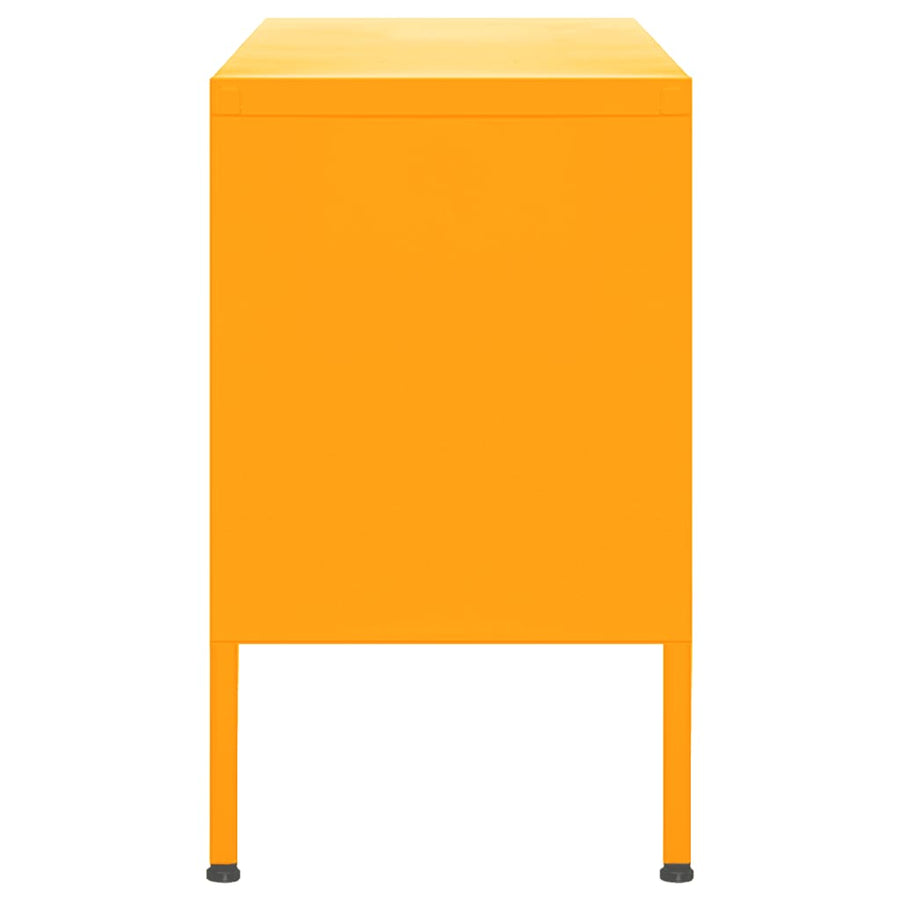 Tv-meubel 105x35x50 cm staal mosterdgeel Mosterdgeel