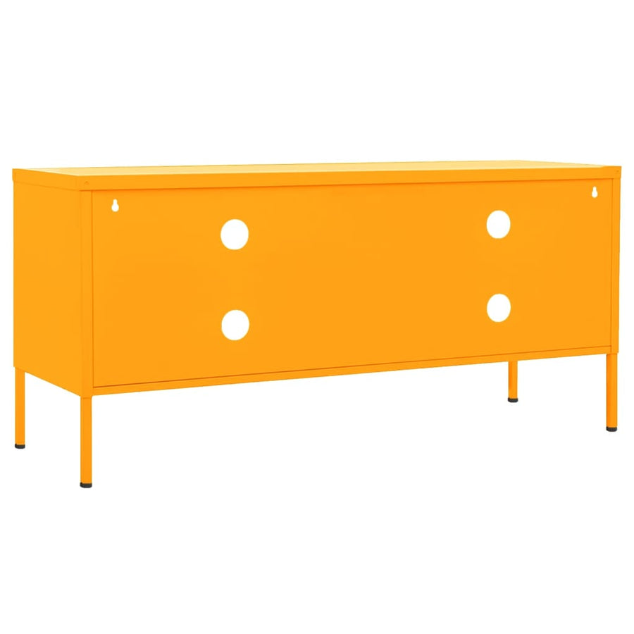 Tv-meubel 105x35x50 cm staal mosterdgeel Mosterdgeel