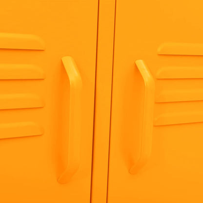 Tv-meubel 105x35x50 cm staal mosterdgeel Mosterdgeel