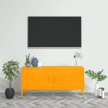 Tv-meubel 105x35x50 cm staal mosterdgeel Mosterdgeel