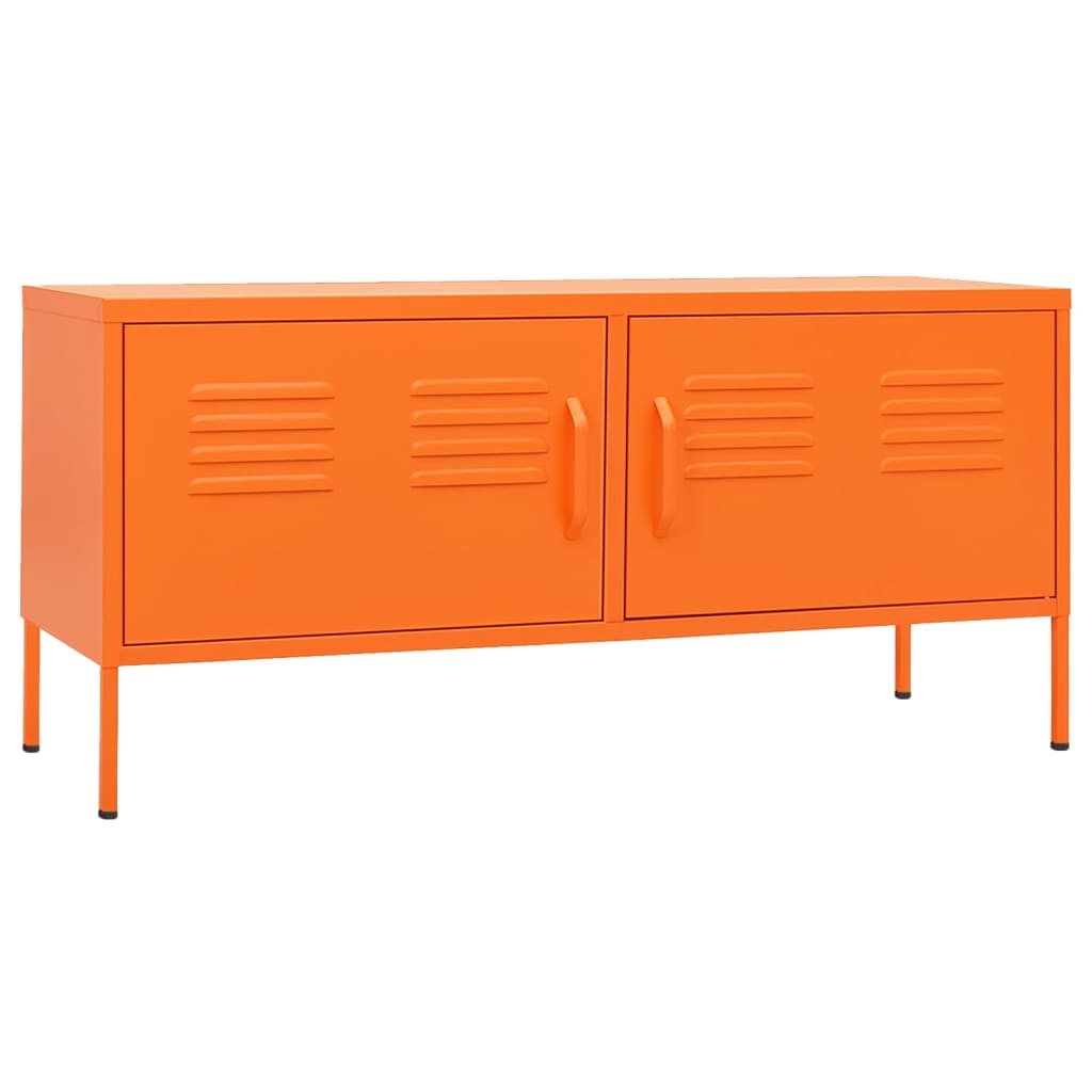 Tv-meubel 105x35x50 cm staal oranje orange
