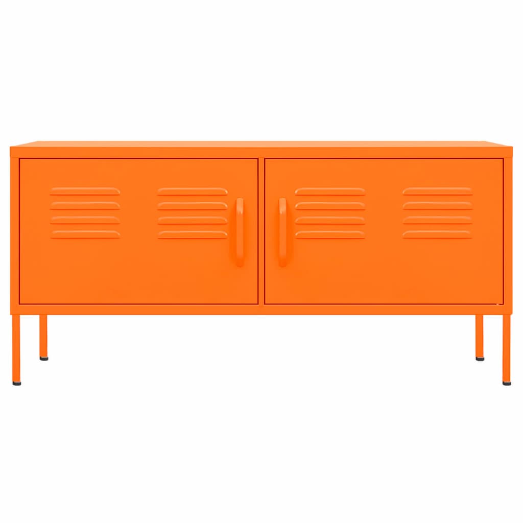 Tv-meubel 105x35x50 cm staal oranje orange
