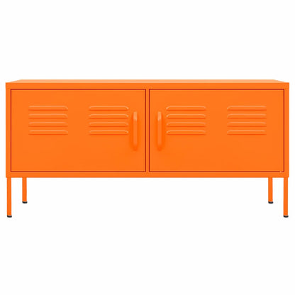 Tv-meubel 105x35x50 cm staal oranje orange