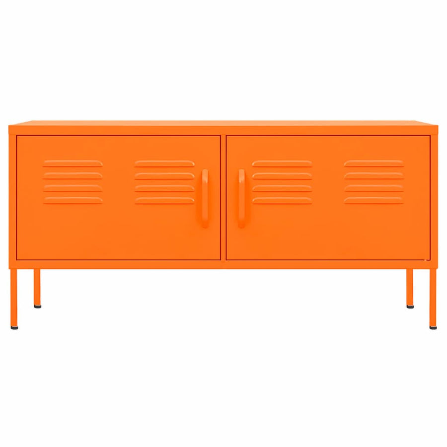 Tv-meubel 105x35x50 cm staal oranje orange