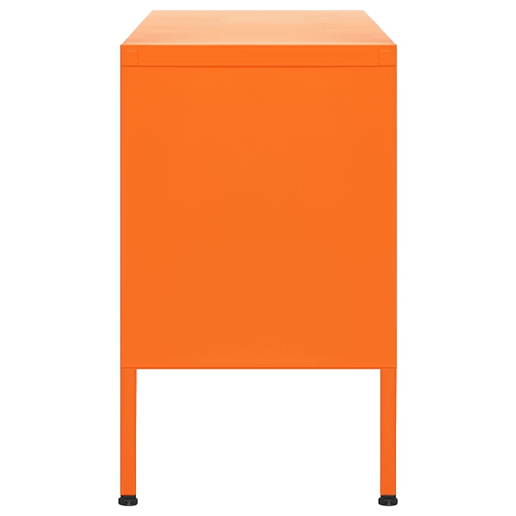 Tv-meubel 105x35x50 cm staal oranje orange