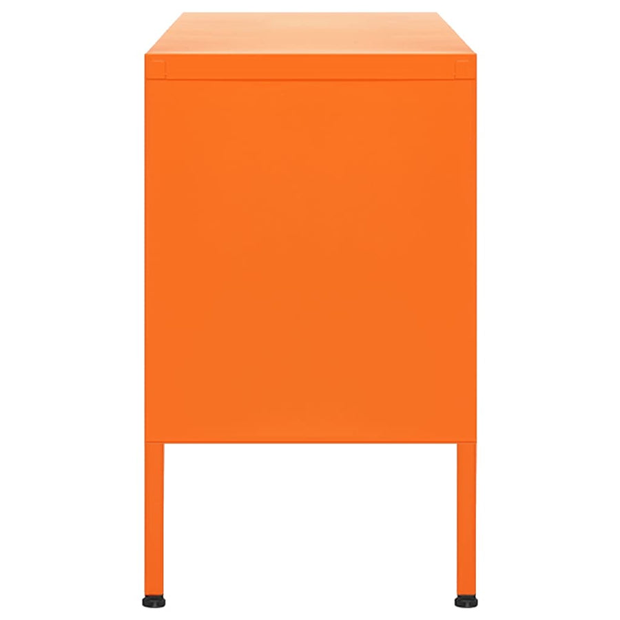 Tv-meubel 105x35x50 cm staal oranje orange