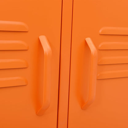 Tv-meubel 105x35x50 cm staal oranje orange