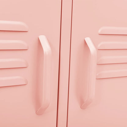 Tv-meubel 105x35x50 cm staal roze Roze