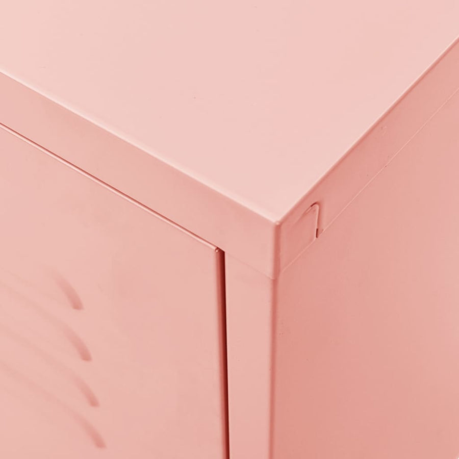 Tv-meubel 105x35x50 cm staal roze Roze