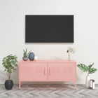 TV cabinet 105x35x50 cm steel pink