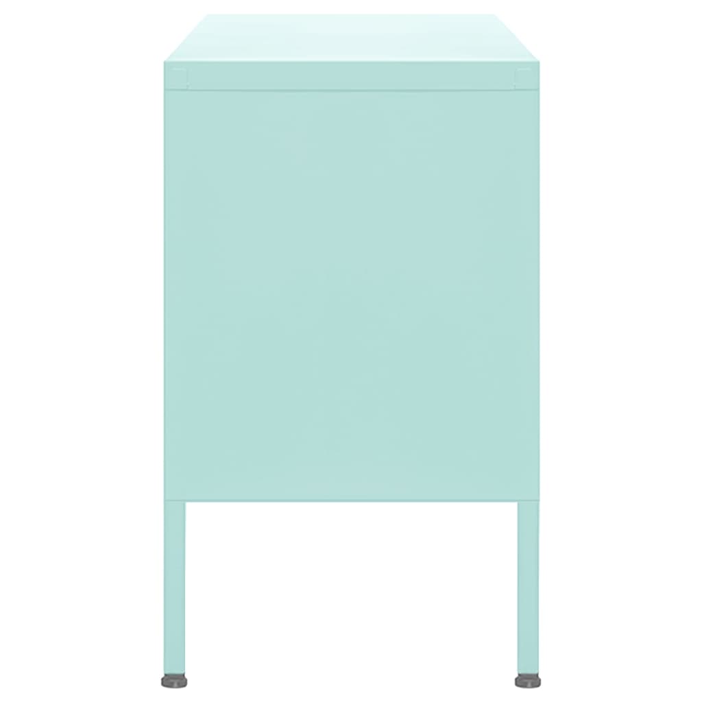 Tv-meubel 105x35x50 cm staal mintkleurig Mintgroen