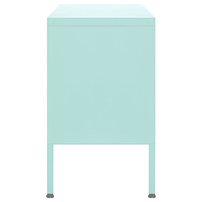 Tv-meubel 105x35x50 cm staal mintkleurig Mintgroen