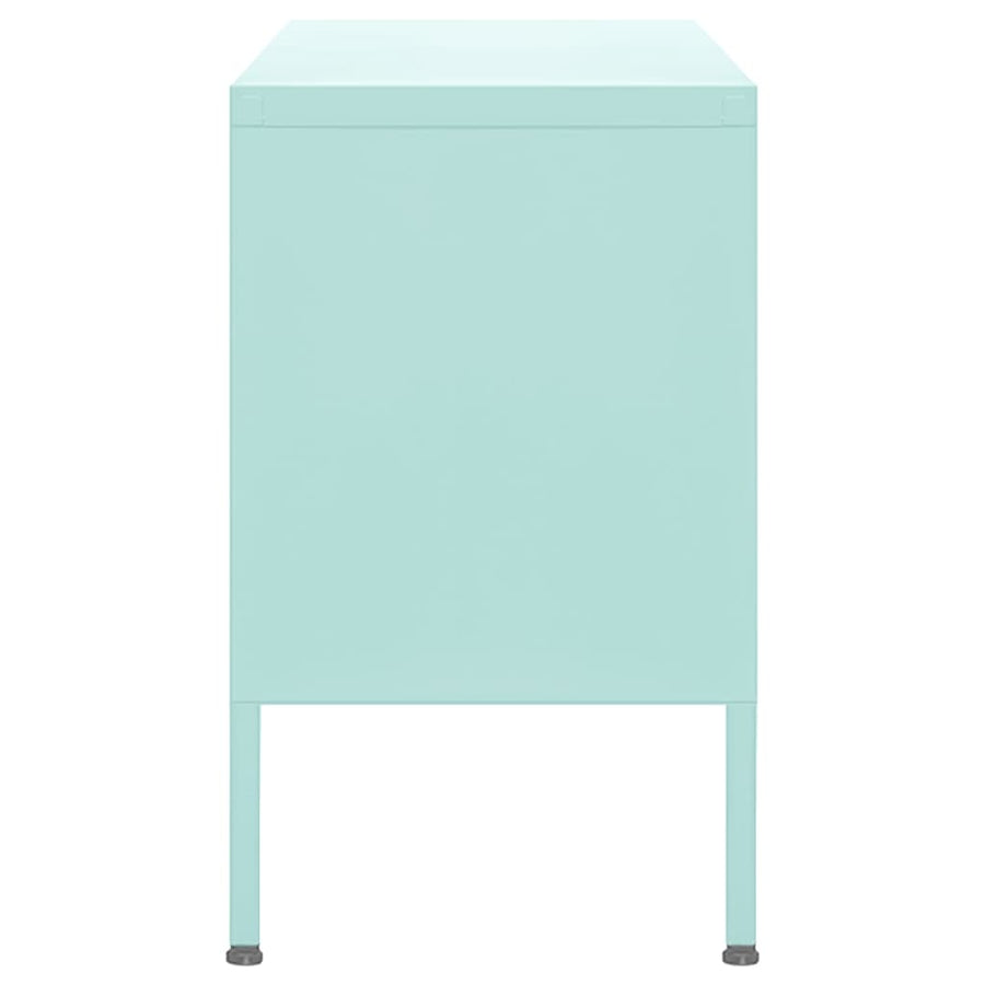 Tv-meubel 105x35x50 cm staal mintkleurig Mintgroen