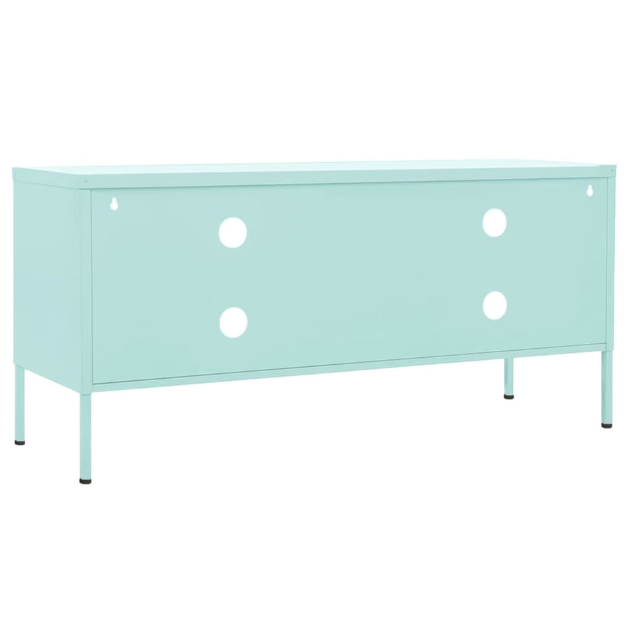 Tv-meubel 105x35x50 cm staal mintkleurig Mintgroen