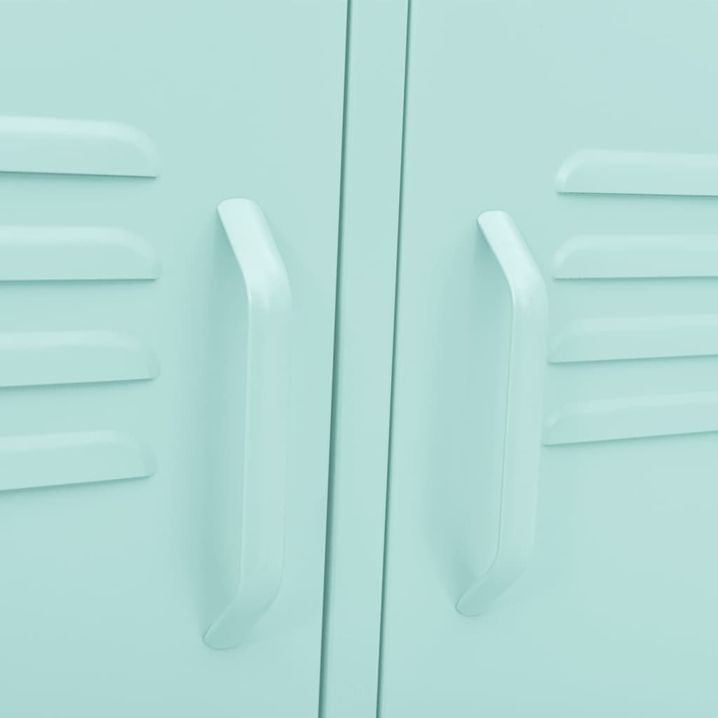 Tv-meubel 105x35x50 cm staal mintkleurig Mintgroen