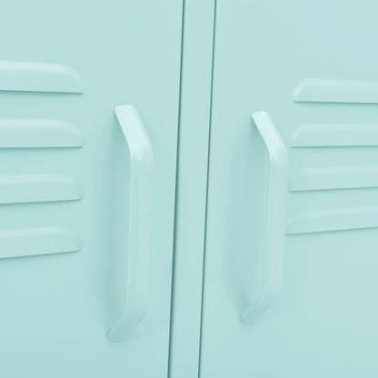 Tv-meubel 105x35x50 cm staal mintkleurig Mintgroen