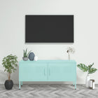 Tv-meubel 105x35x50 cm staal mint