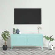 Tv-meubel 105x35x50 cm staal mint