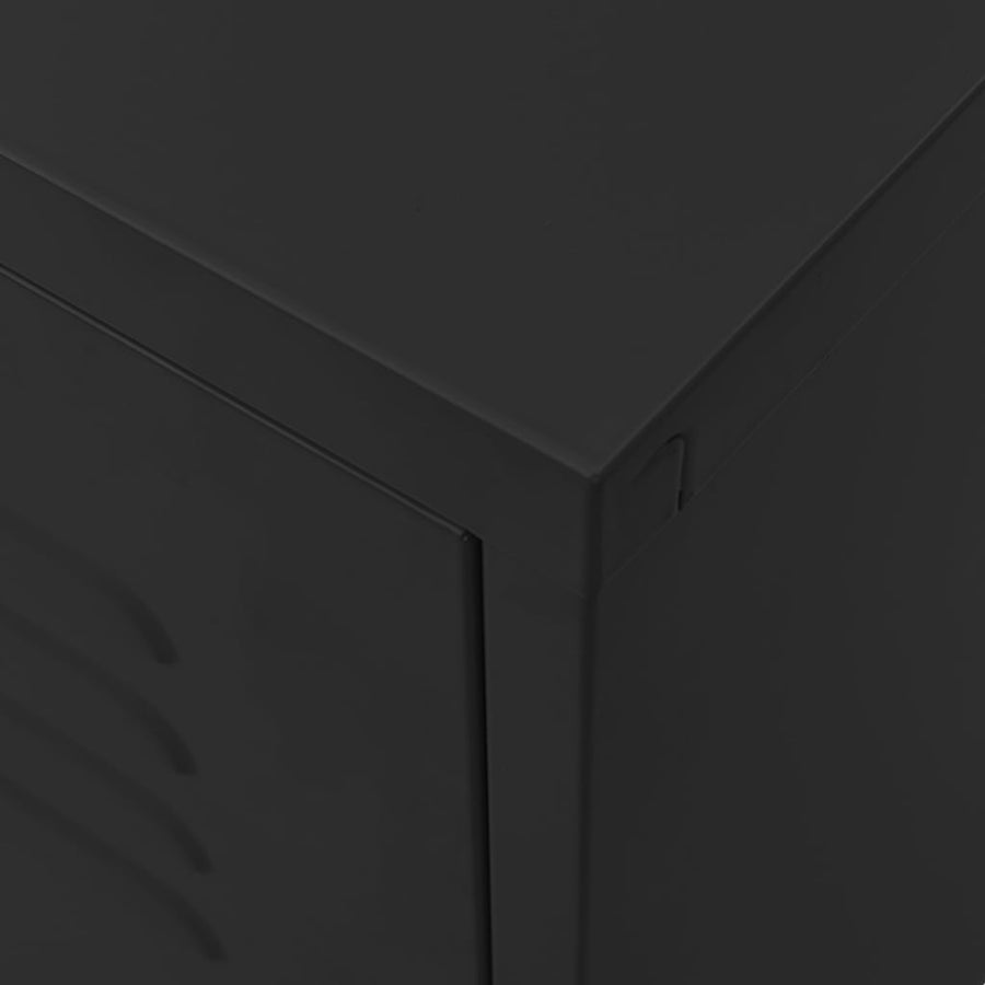 Tv-meubel 105x35x50 cm staal zwart Zwart