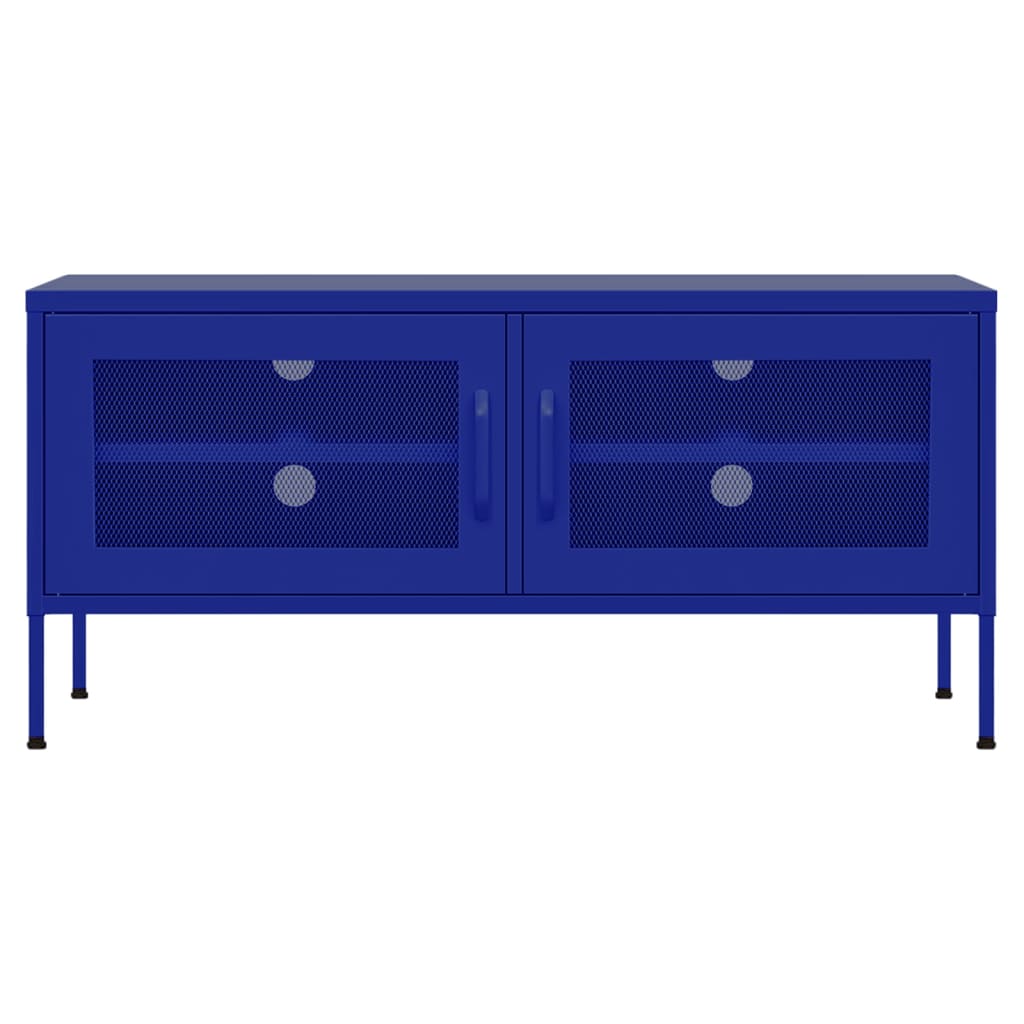Tv-Meubel 05X35X50 Cm Staal Marineblauw