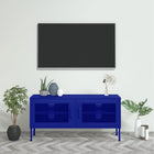 TV unit 105x35x50 cm steel navy blue