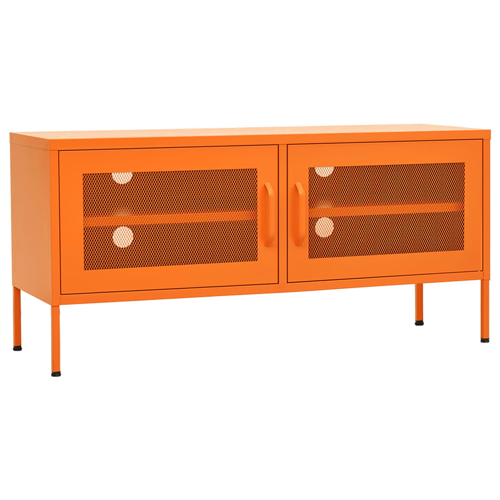Tv-Meubel 05X35X50 Cm Staal Oranje orange