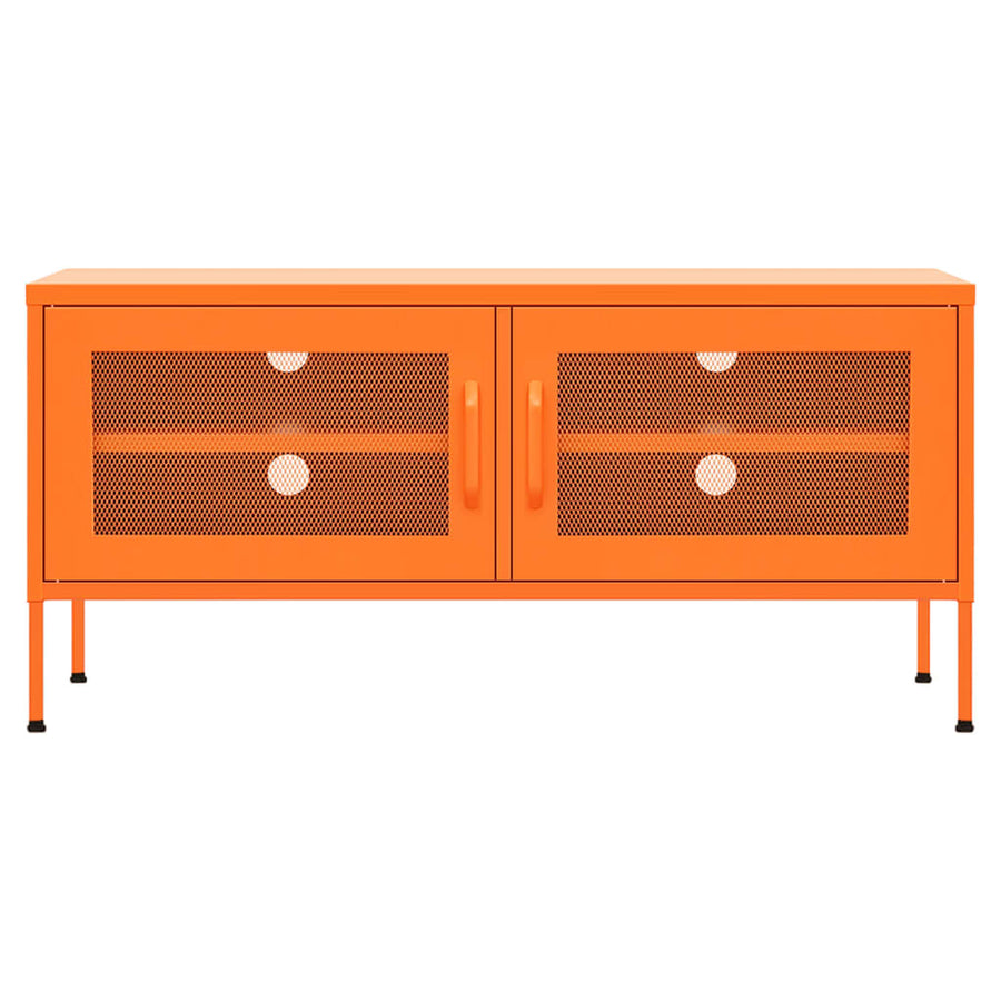 Tv-Meubel 05X35X50 Cm Staal Oranje orange