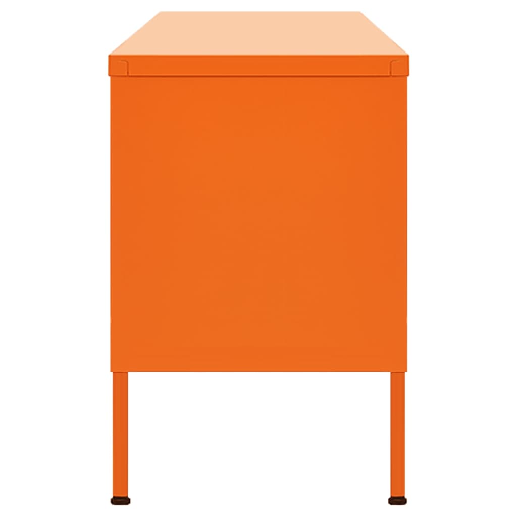 Tv-Meubel 05X35X50 Cm Staal Oranje orange