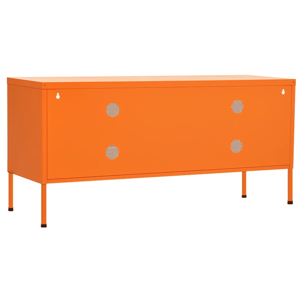 Tv-Meubel 05X35X50 Cm Staal Oranje orange