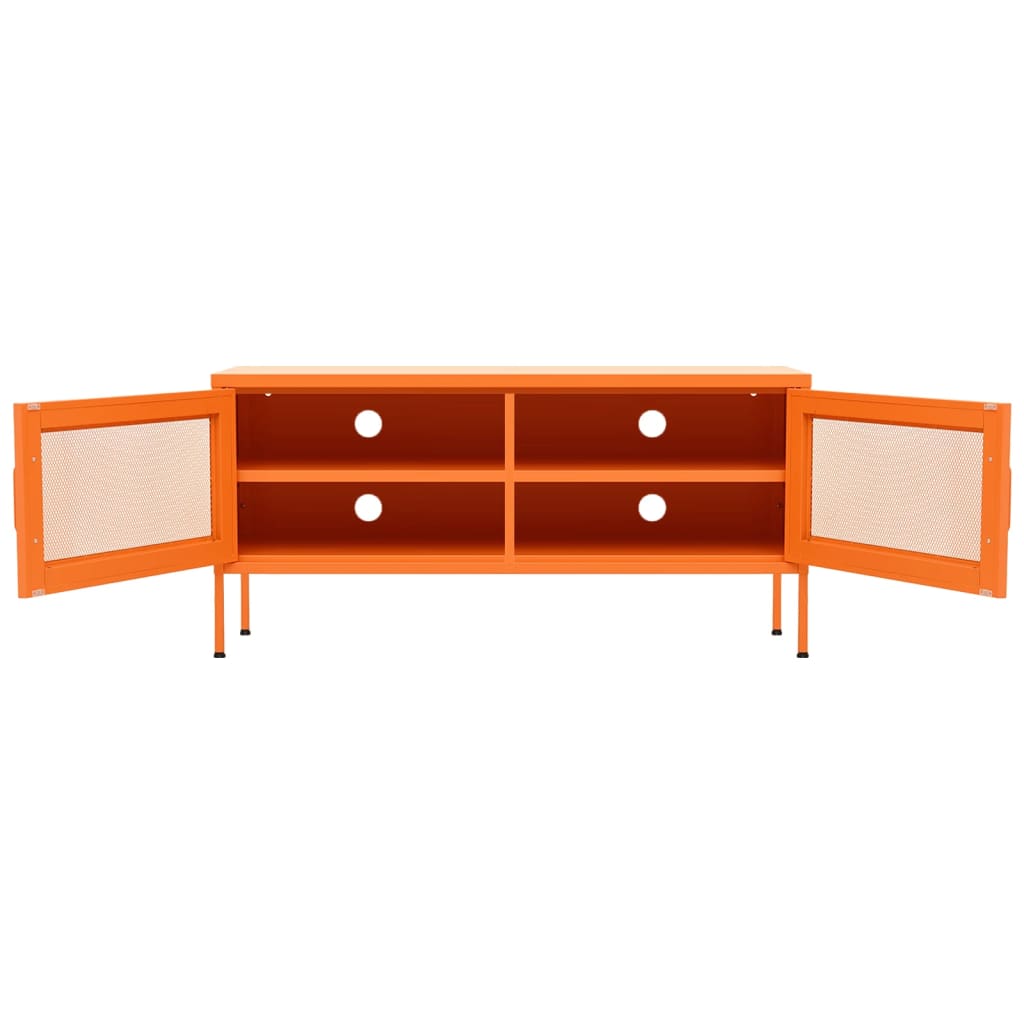 Tv-Meubel 05X35X50 Cm Staal Oranje orange