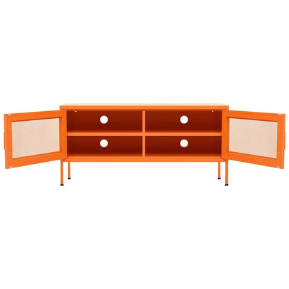 Tv-Meubel 05X35X50 Cm Staal Oranje orange
