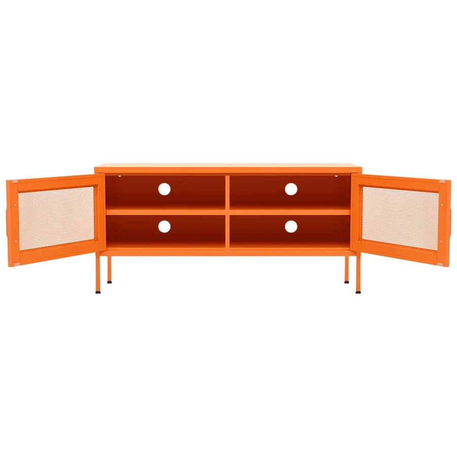 Tv-Meubel 05X35X50 Cm Staal Oranje orange
