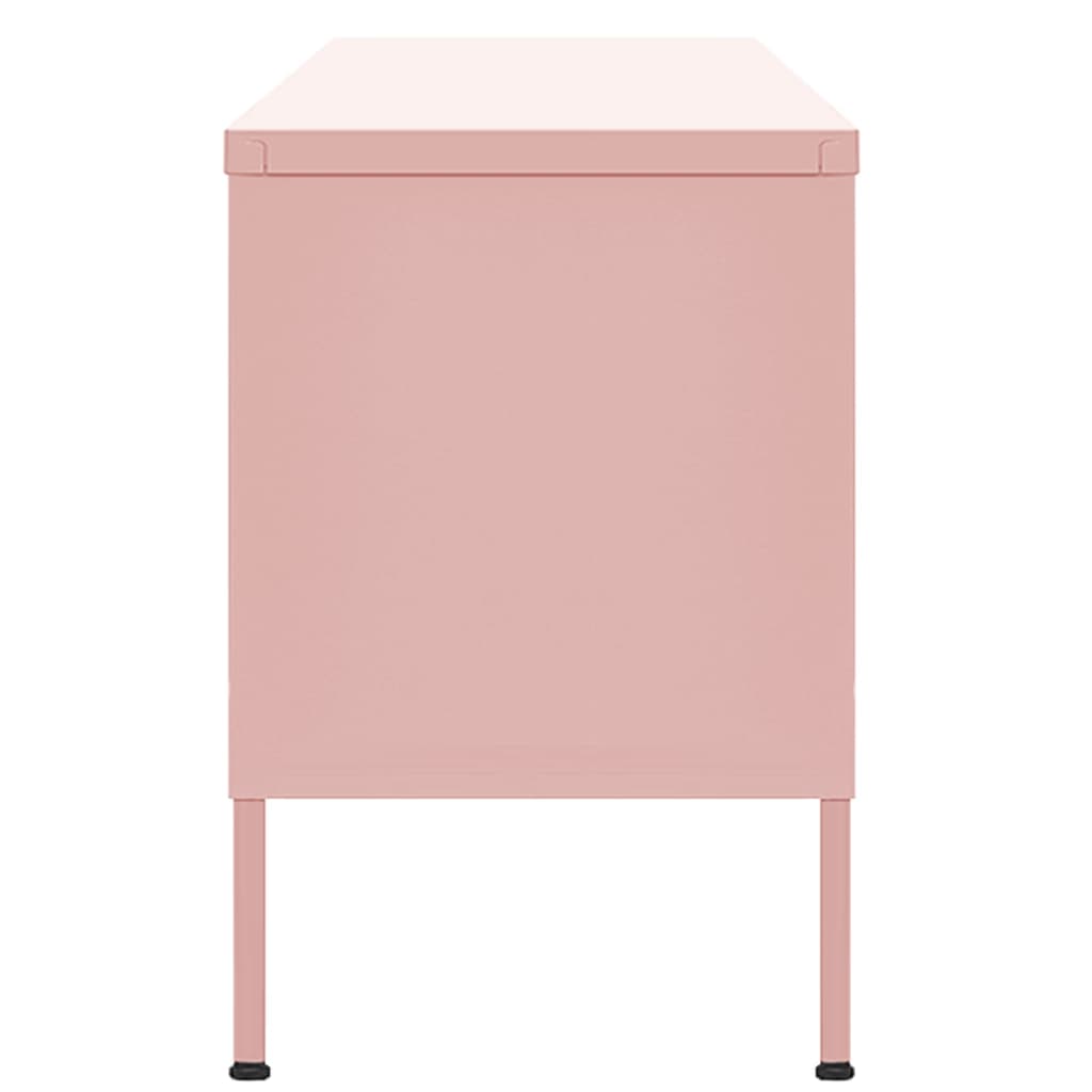Tv-Meubel 05X35X50 Cm Staal Roze