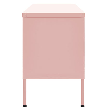 Tv-Meubel 05X35X50 Cm Staal Roze