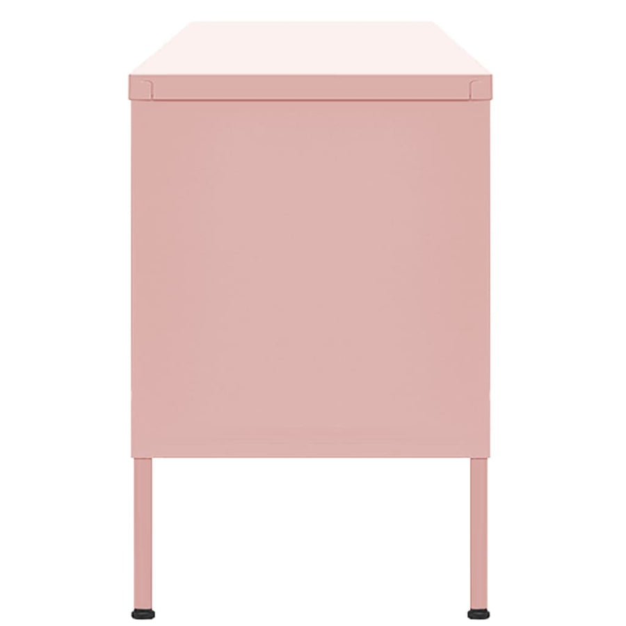 Tv-Meubel 05X35X50 Cm Staal Roze
