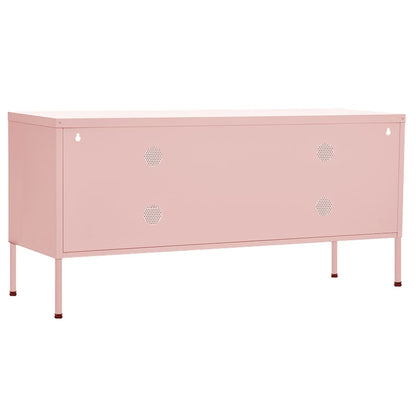 Tv-Meubel 05X35X50 Cm Staal Roze