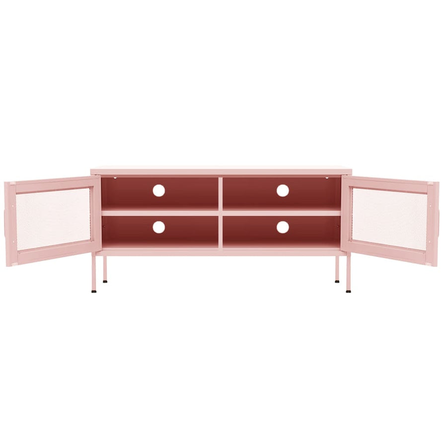 Tv-Meubel 05X35X50 Cm Staal Roze