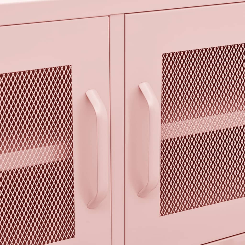 Tv-Meubel 05X35X50 Cm Staal Roze