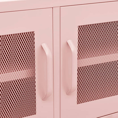 Tv-Meubel 05X35X50 Cm Staal Roze