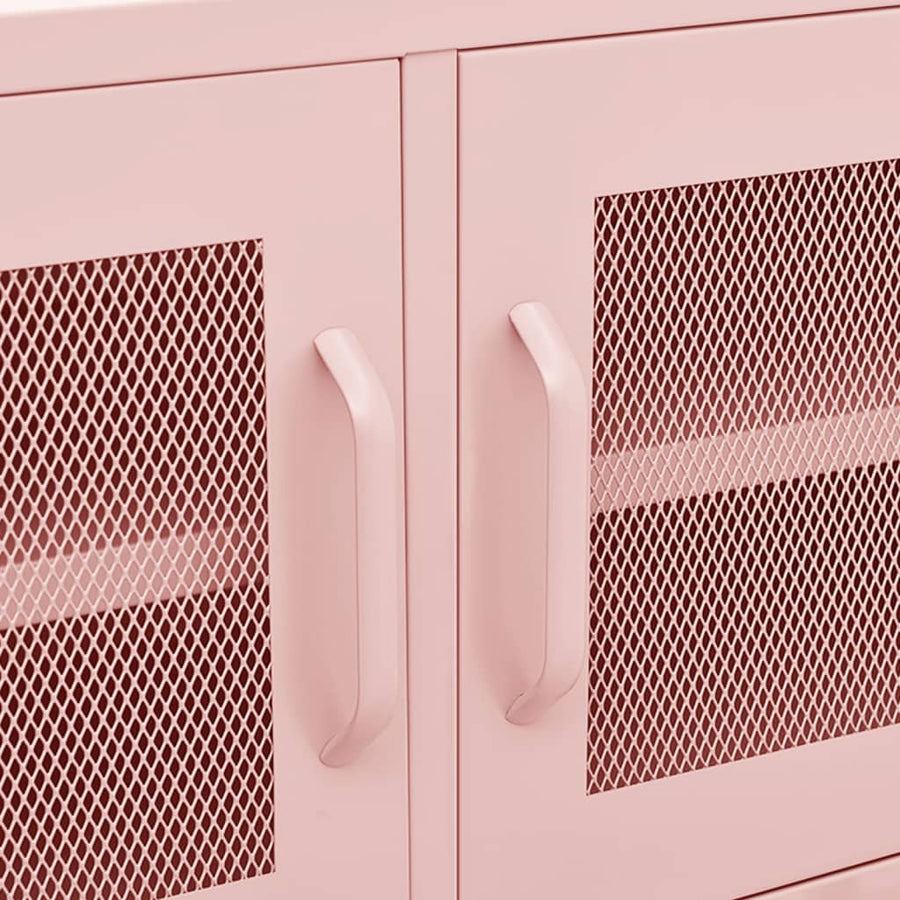 Tv-Meubel 05X35X50 Cm Staal Roze