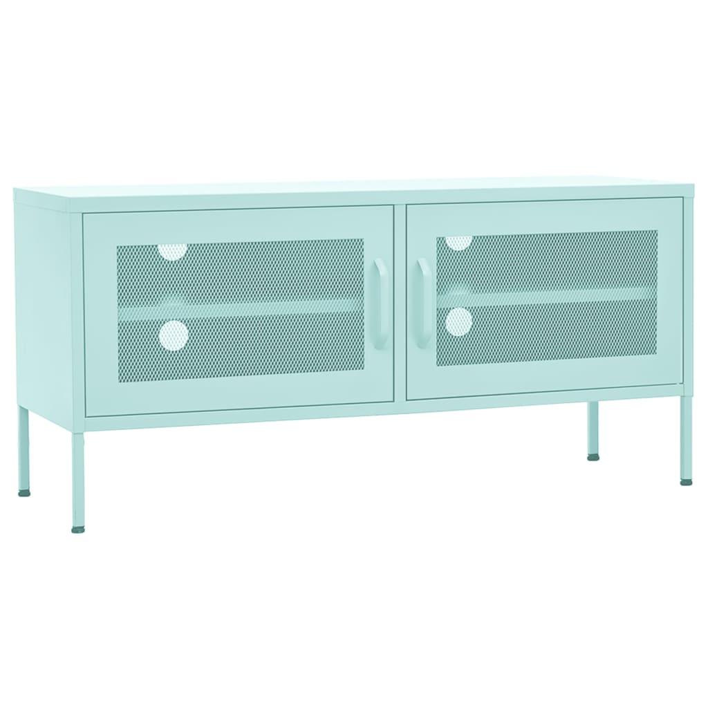 Tv-Meubel 05X35X50 Cm Staal Mintkleurig Mintgroen
