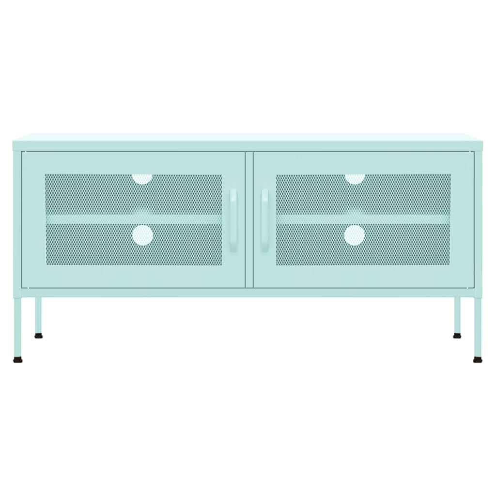 Tv-Meubel 05X35X50 Cm Staal Mintkleurig Mintgroen