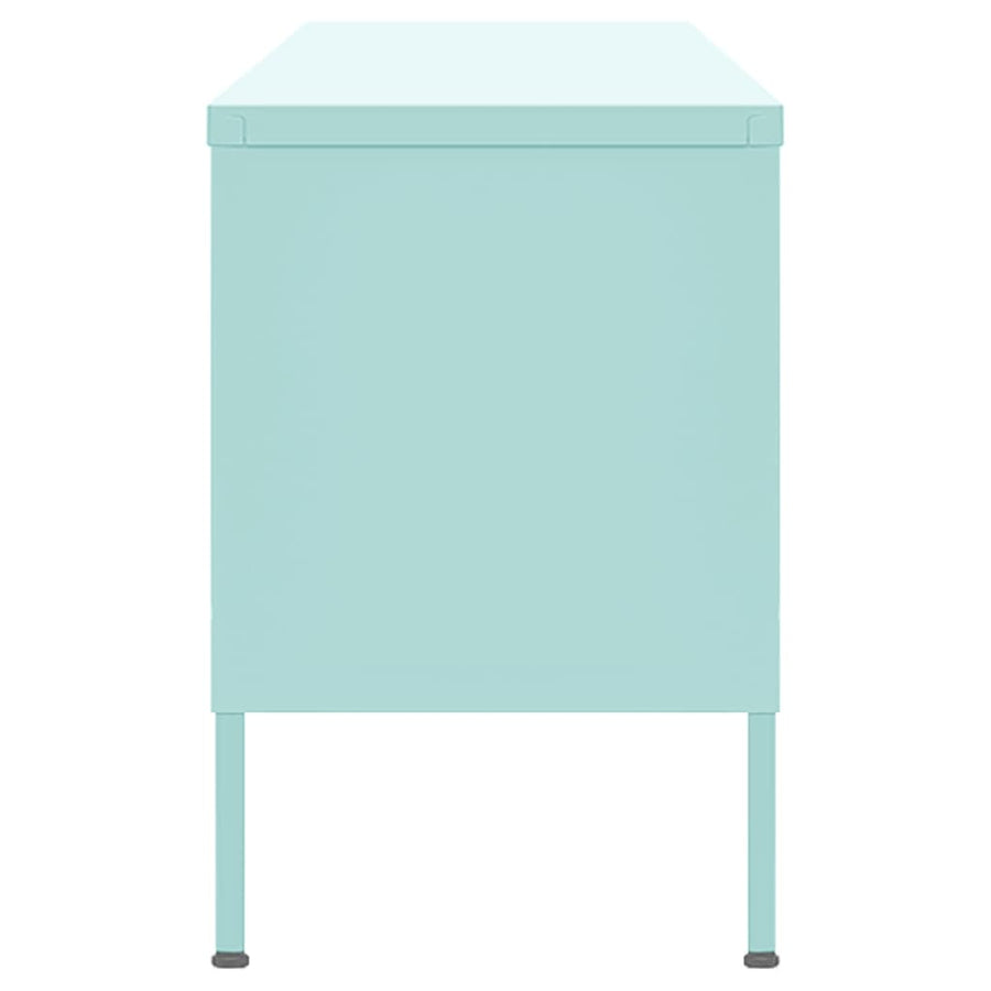 Tv-Meubel 05X35X50 Cm Staal Mintkleurig Mintgroen