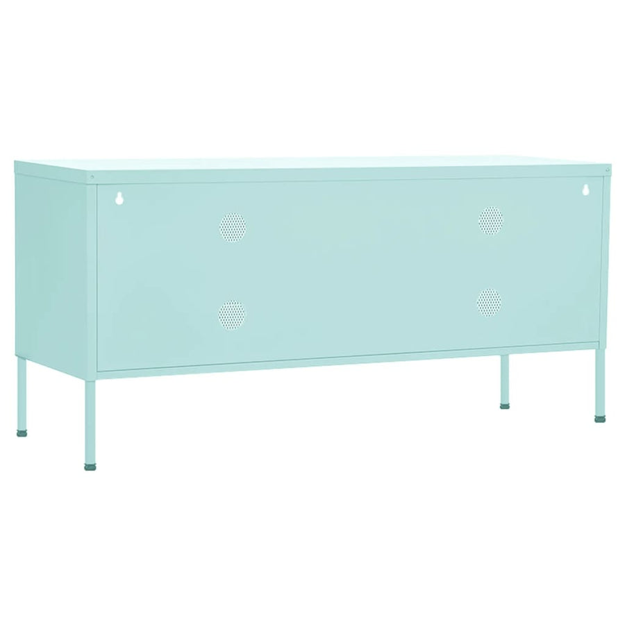 Tv-Meubel 05X35X50 Cm Staal Mintkleurig Mintgroen