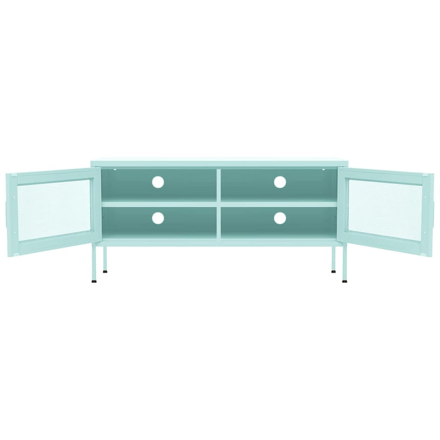 Tv-Meubel 05X35X50 Cm Staal Mintkleurig Mintgroen
