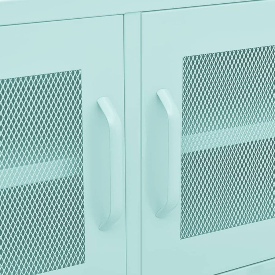 Tv-Meubel 05X35X50 Cm Staal Mintkleurig Mintgroen