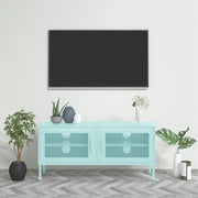 Tv-meubel 105x35x50 cm staal mint